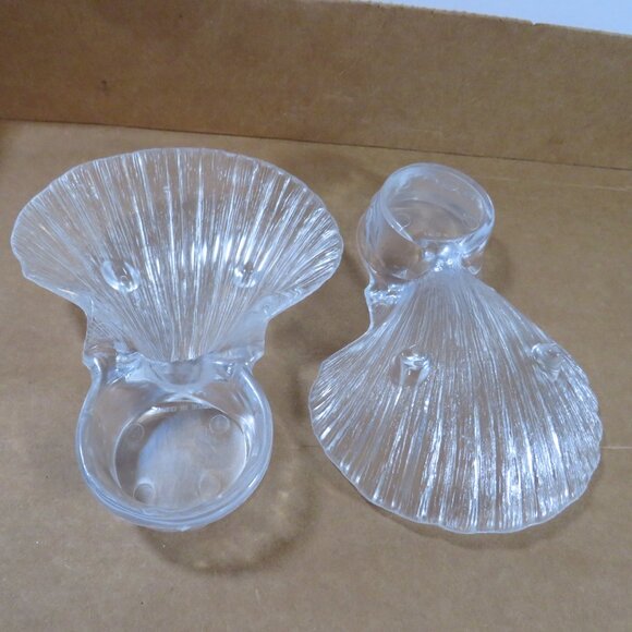 Sea Shell (8) Dipping Shrimp Cocktail Bowls Vintage strong acrylic standsby self - Picture 3 of 7